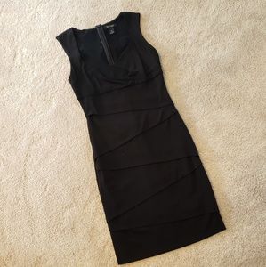 Classy black stretch dress
